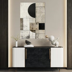 Abstract 620 Canvas Art 60 x 40 cm / Black