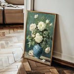 Floral 620 Canvas Art 18" x 24" / 45 x 60 cm / Black