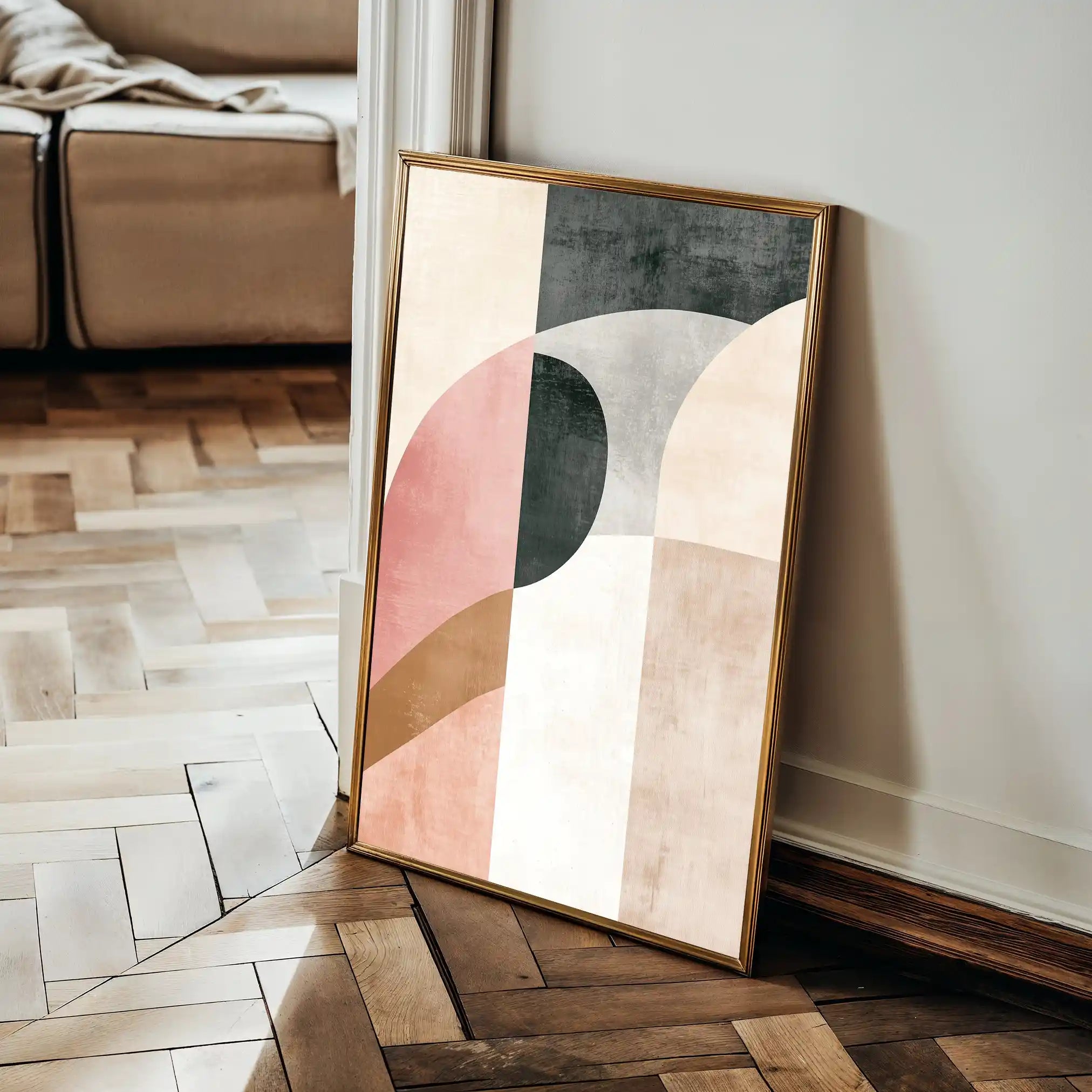 Abstract 621 Canvas Art 18" x 24" / 45 x 60 cm / Black