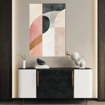 Abstract 621 Canvas Art 18" x 24" / 45 x 60 cm / Black
