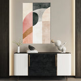 Abstract 621 Canvas Art 18" x 24" / 45 x 60 cm / Black