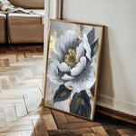 Floral 621 Canvas Art 18" x 24" / 45 x 60 cm / Black