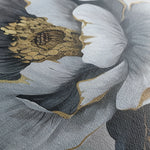 Floral 621 Canvas Art 18" x 24" / 45 x 60 cm / Black