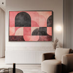 Abstract 622 Canvas Art 18" x 24" / 45 x 60 cm / Black
