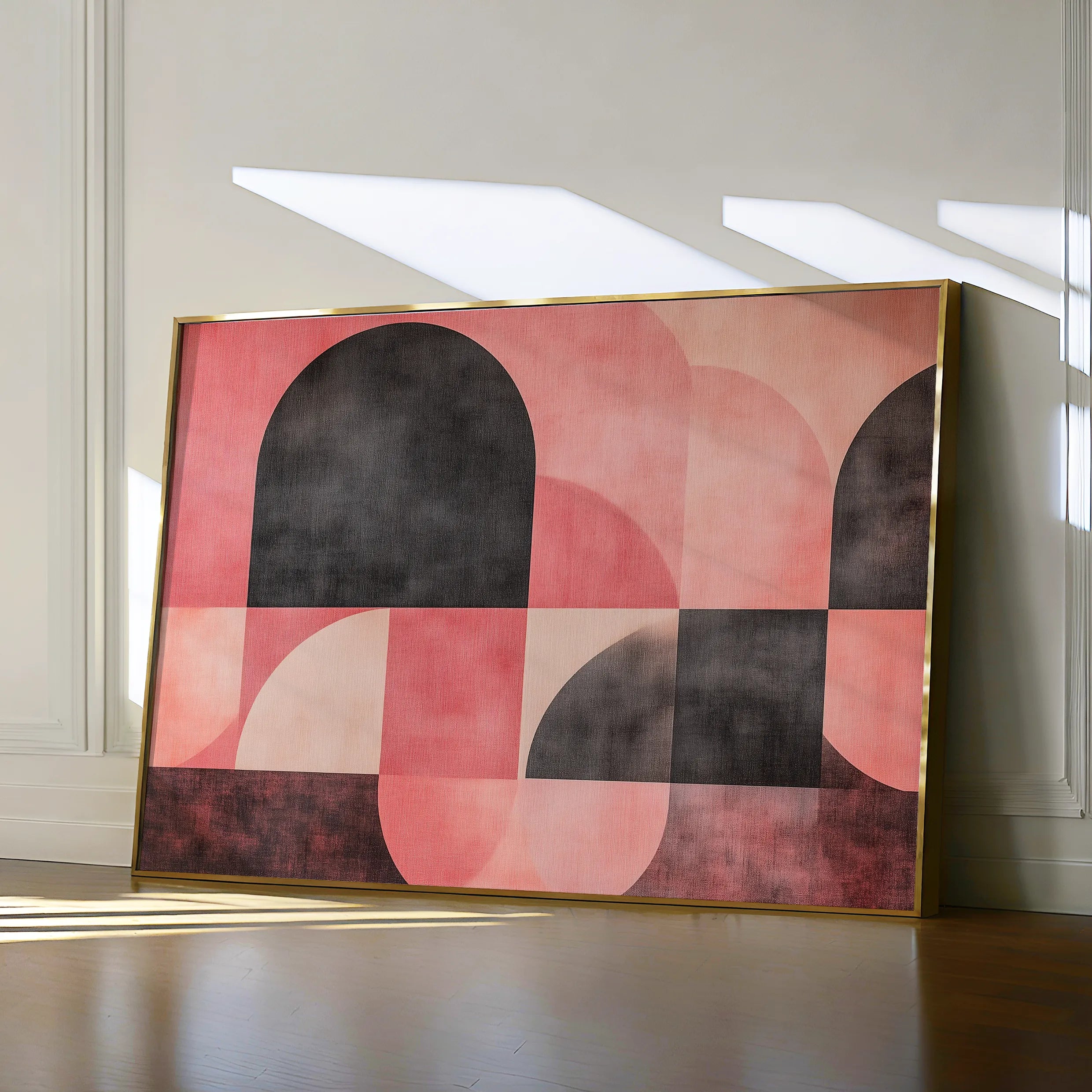 Abstract 622 Canvas Art 18" x 24" / 45 x 60 cm / Black