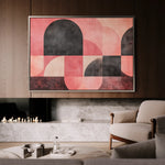 Abstract 622 Canvas Art 18" x 24" / 45 x 60 cm / Black