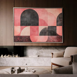 Abstract 622 Canvas Art 18" x 24" / 45 x 60 cm / Black