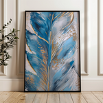Floral 622 Canvas Art 18" x 24" / 45 x 60 cm / Black