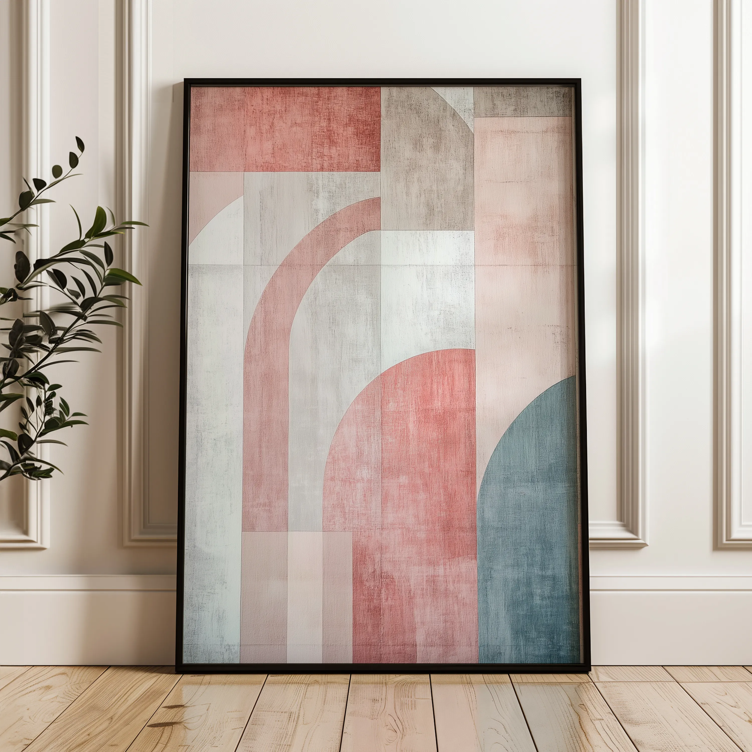 Abstract 623 Canvas Art 18" x 24" / 45 x 60 cm / Black