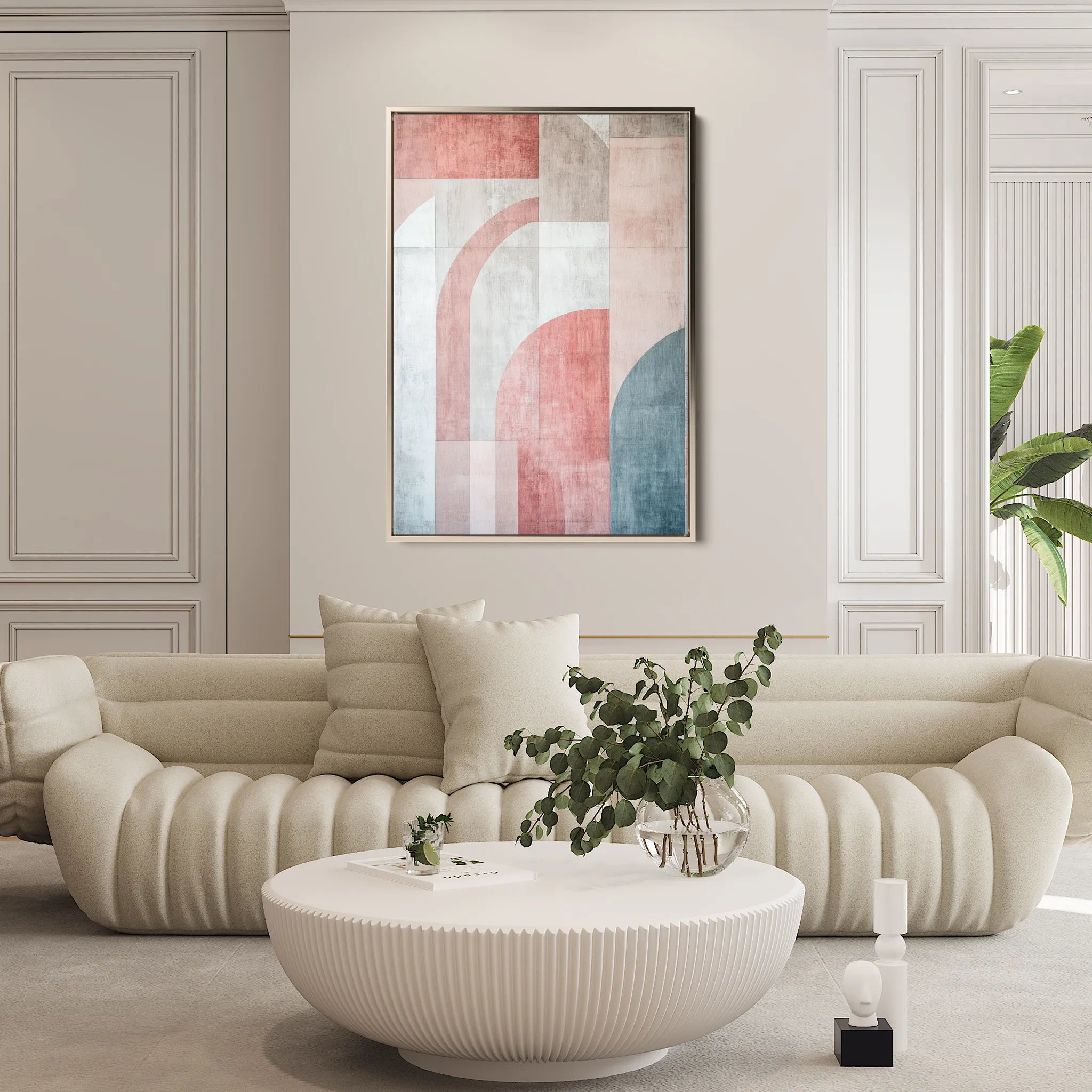 Abstract 623 Canvas Art 18" x 24" / 45 x 60 cm / Black