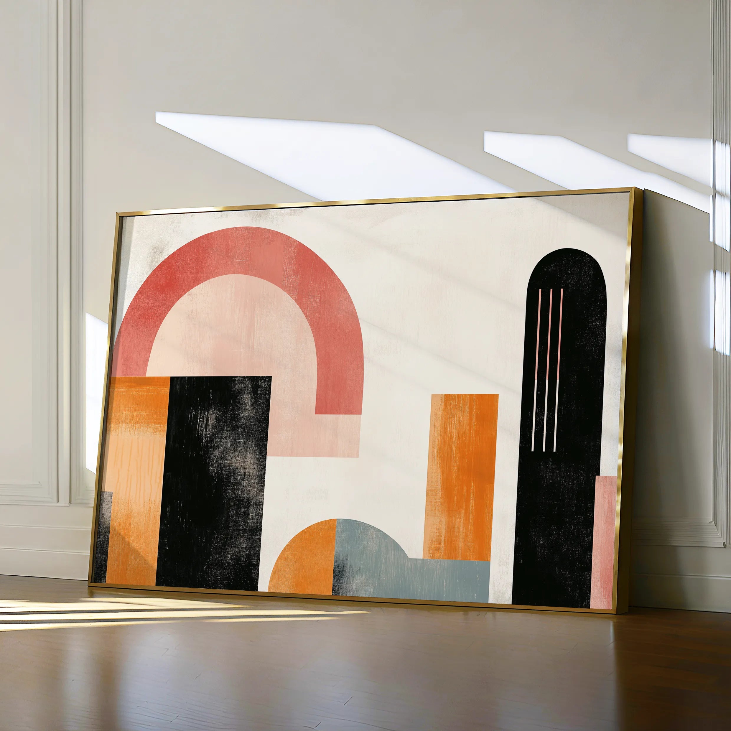 Abstract 624 Canvas Art 18" x 24" / 45 x 60 cm / Black