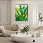 Floral 624 Canvas Art 18" x 24" / 45 x 60 cm / Black