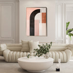 Abstract 625 Canvas Art 18" x 24" / 45 x 60 cm / Black
