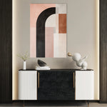 Abstract 625 Canvas Art 18" x 24" / 45 x 60 cm / Black
