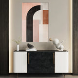 Abstract 625 Canvas Art 18" x 24" / 45 x 60 cm / Black
