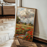 Floral 625 Canvas Art 18" x 24" / 45 x 60 cm / Black