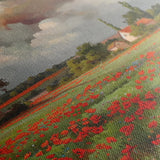 Floral 625 Canvas Art 18" x 24" / 45 x 60 cm / Black