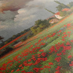 Floral 625 Canvas Art 60 x 40 cm / Black