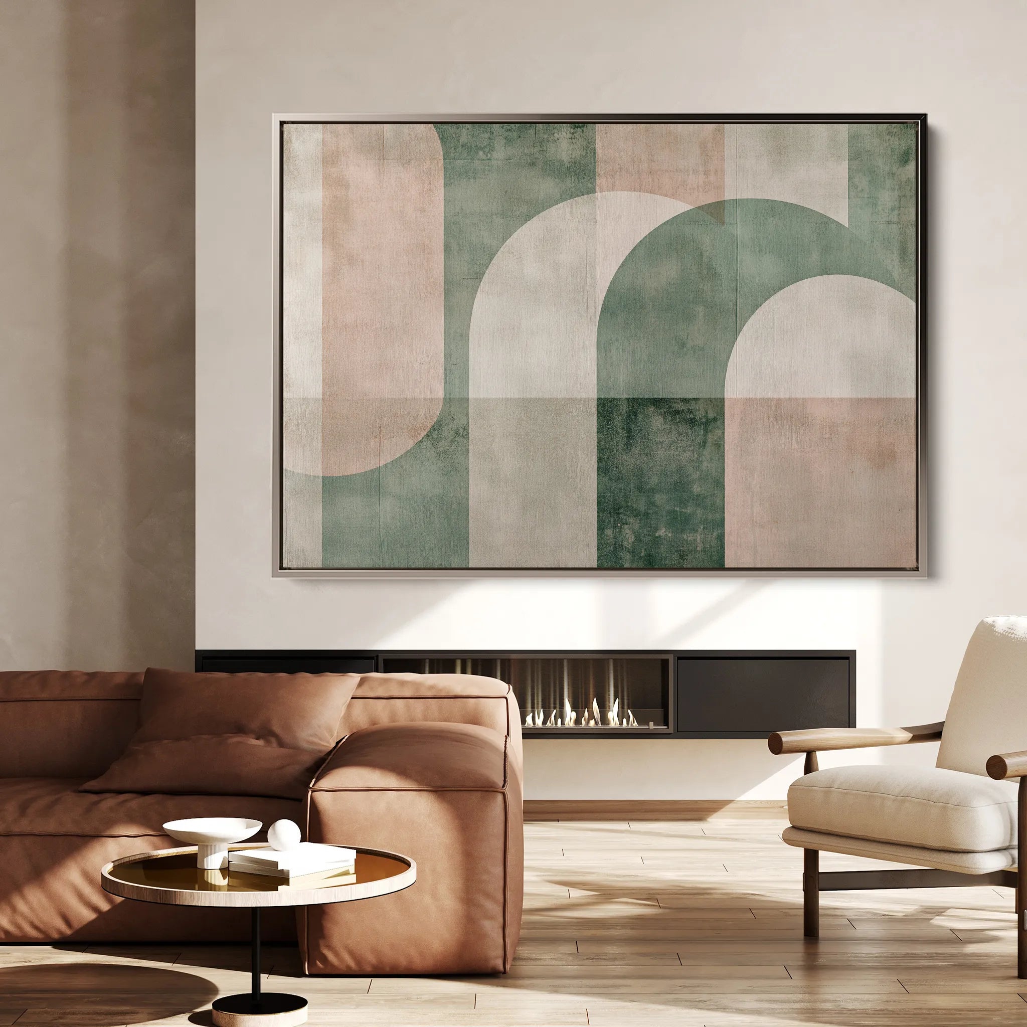 Abstract 626 Canvas Art 18" x 24" / 45 x 60 cm / Black