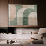 Abstract 626 Canvas Art 18" x 24" / 45 x 60 cm / Black