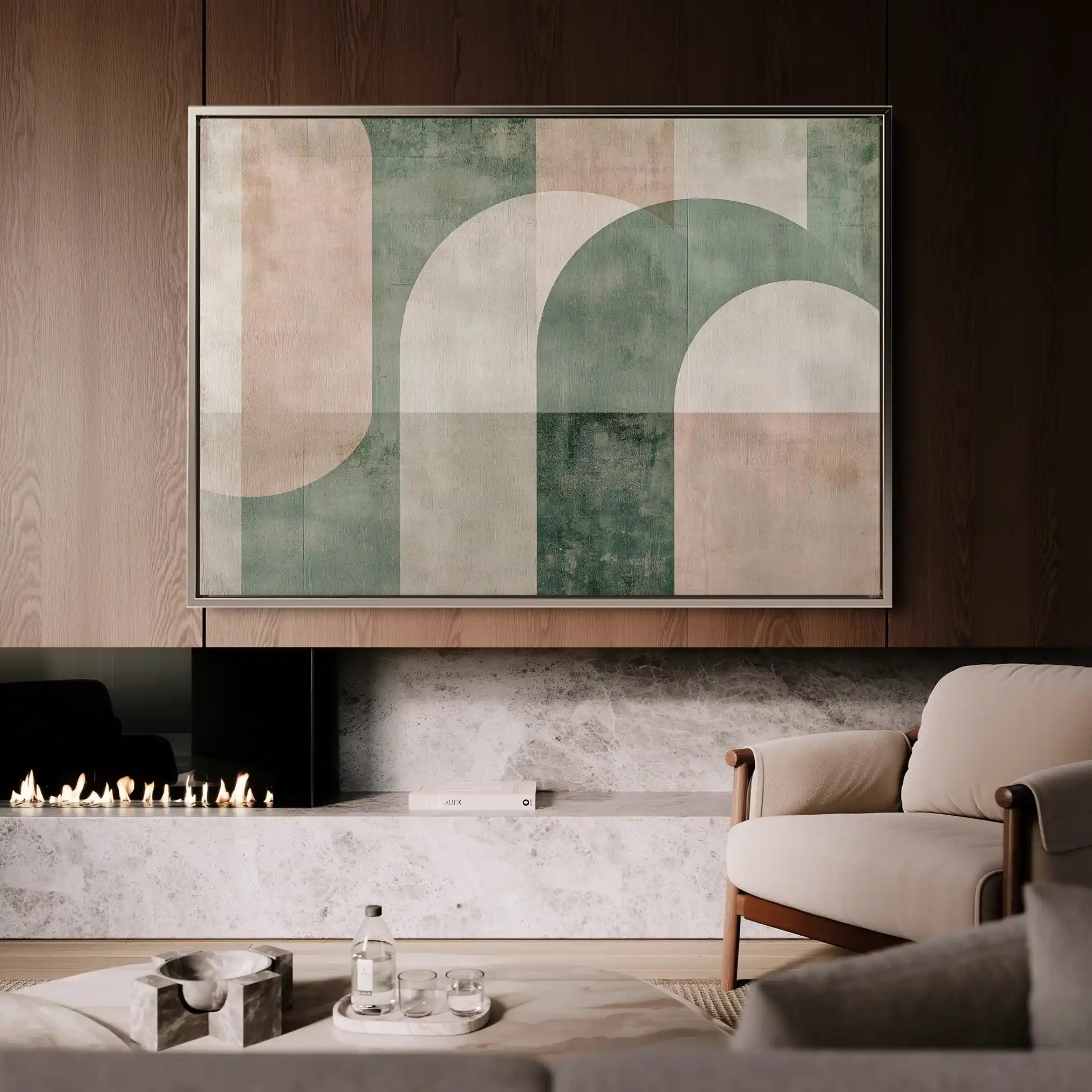 Abstract 626 Canvas Art 18" x 24" / 45 x 60 cm / Black