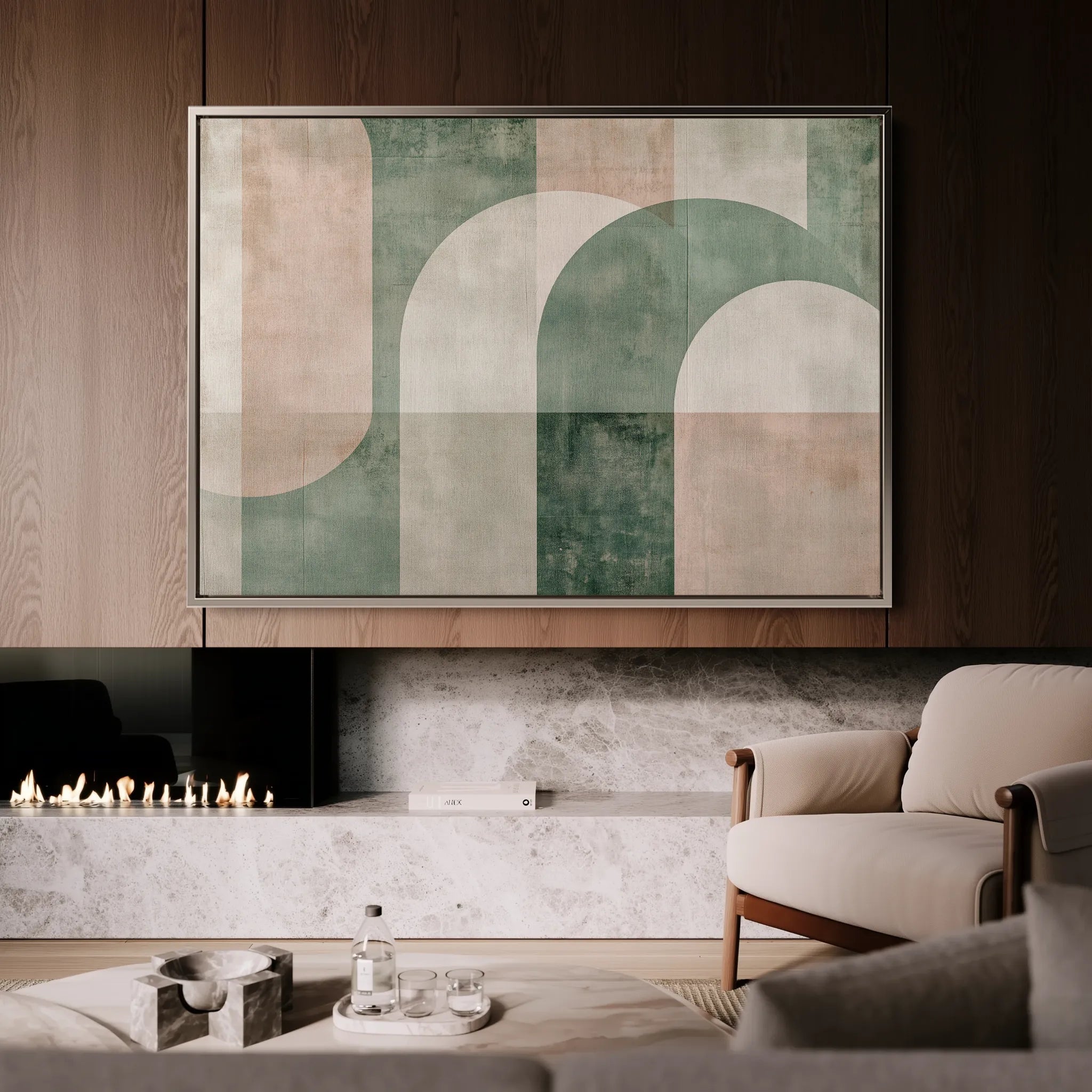 Abstract 626 Canvas Art 18" x 24" / 45 x 60 cm / Black