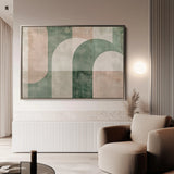 Abstract 626 Canvas Art 18" x 24" / 45 x 60 cm / Black
