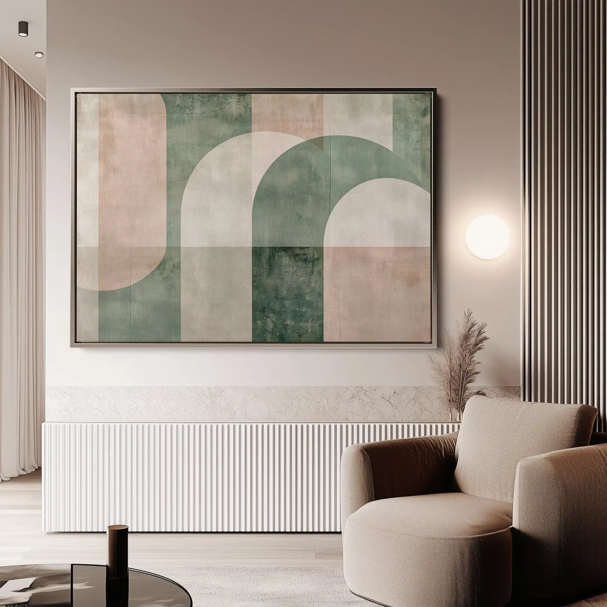 Abstract 626 Canvas Art 18" x 24" / 45 x 60 cm / Black
