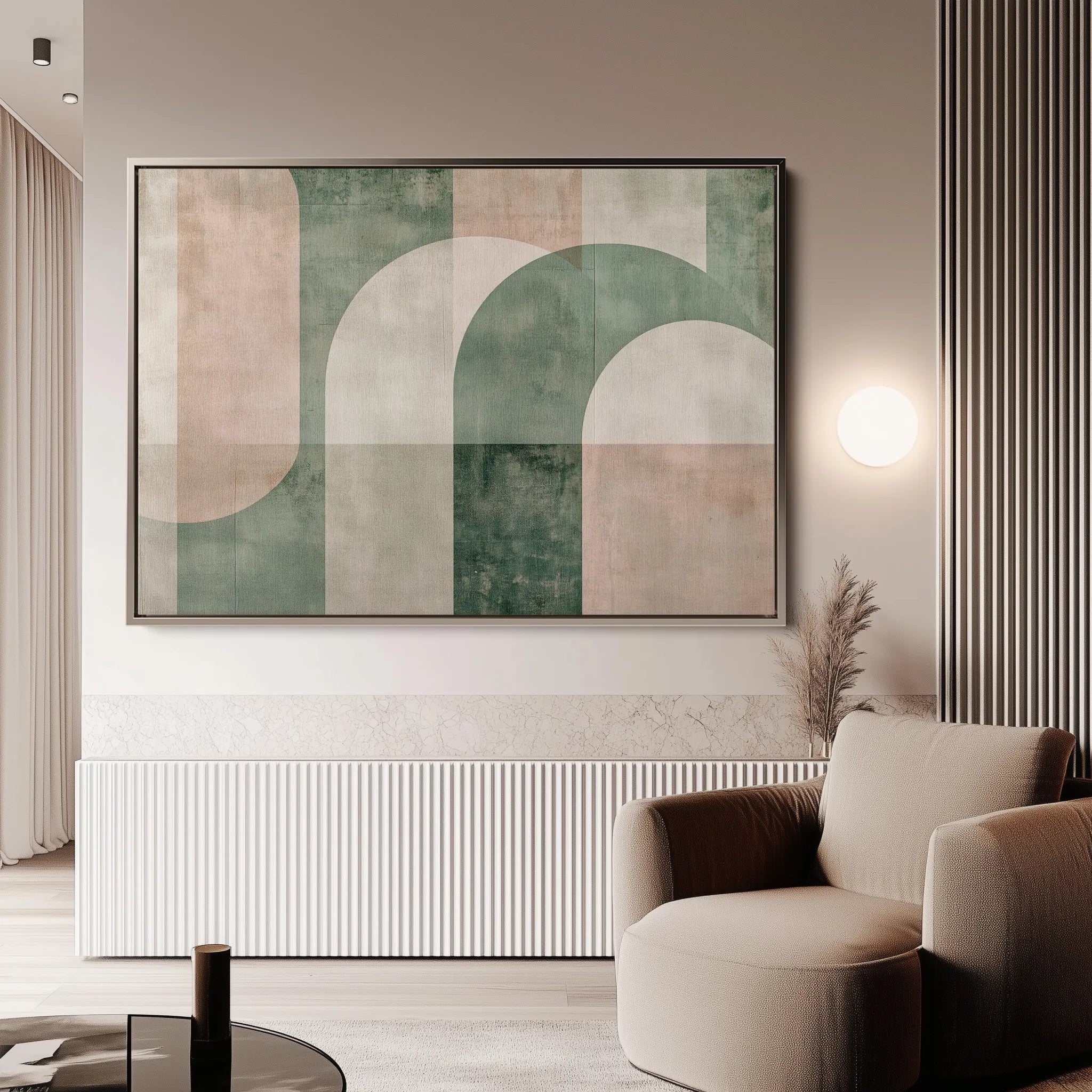 Abstract 626 Canvas Art 18" x 24" / 45 x 60 cm / Black