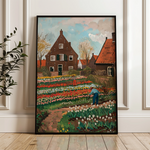 Floral 626 Canvas Art 18" x 24" / 45 x 60 cm / Black