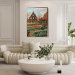 Floral 626 Canvas Art 18" x 24" / 45 x 60 cm / Black