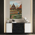 Floral 626 Canvas Art 18" x 24" / 45 x 60 cm / Black