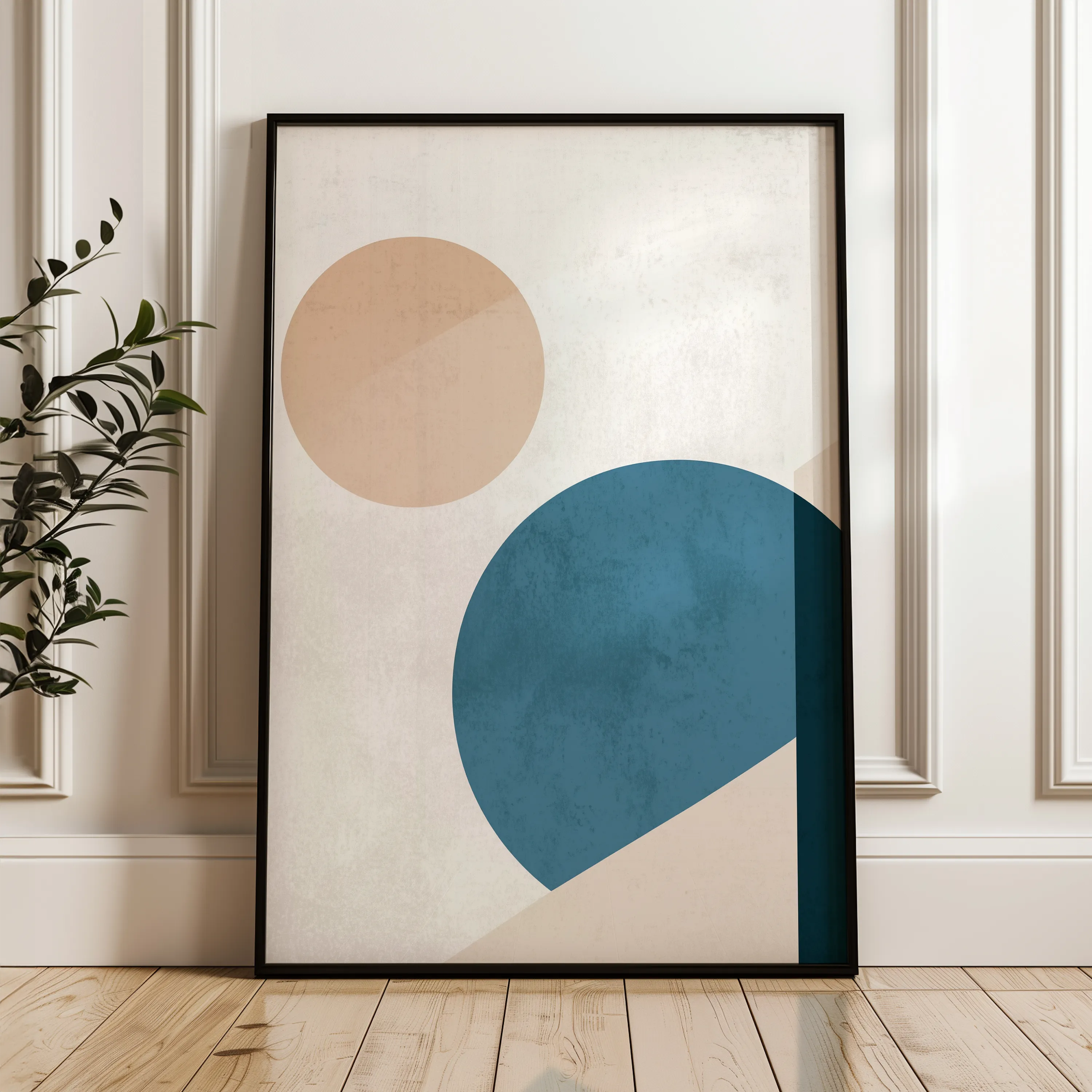 Abstract 627 Canvas Art 18" x 24" / 45 x 60 cm / Black