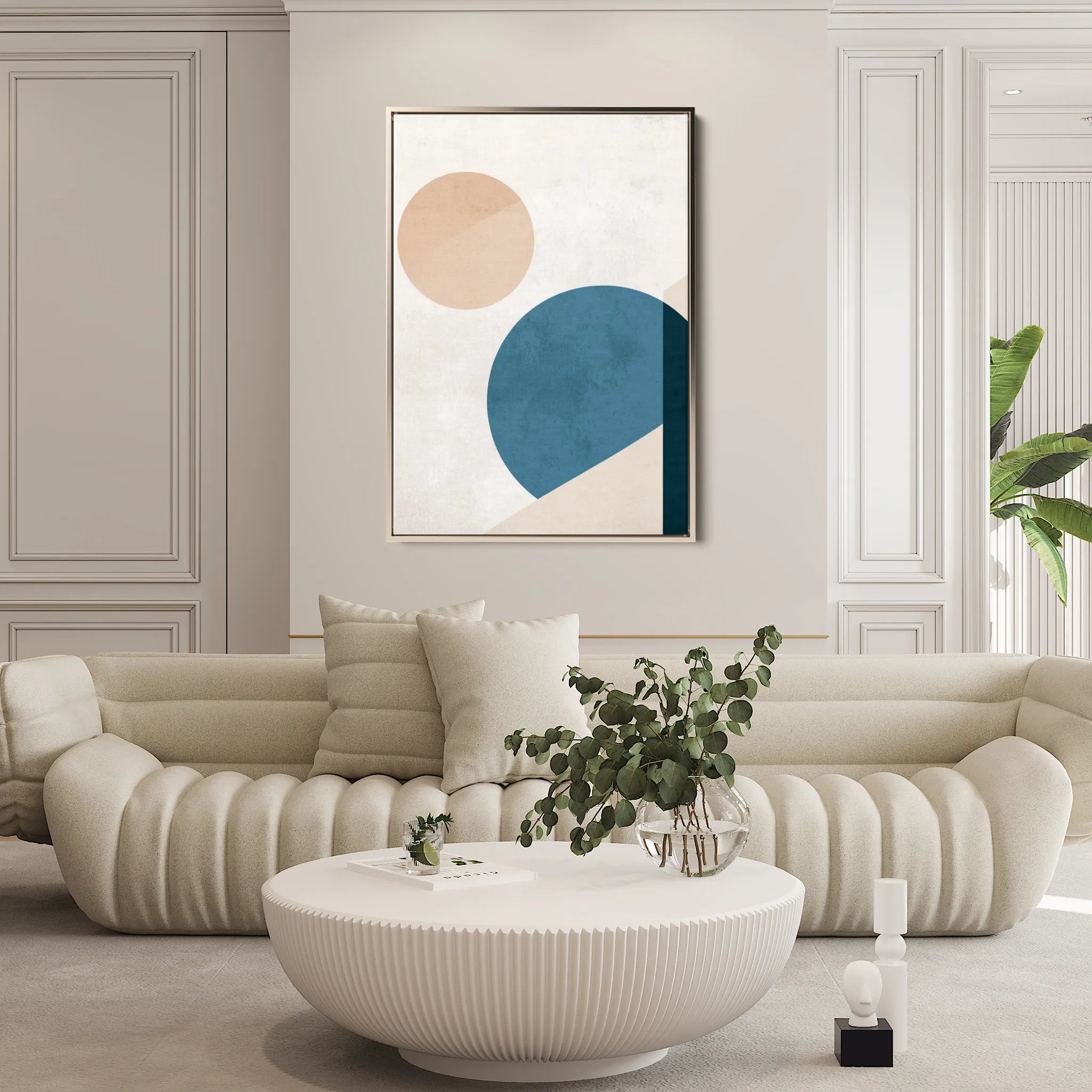 Abstract 627 Canvas Art 18" x 24" / 45 x 60 cm / Black
