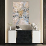 Floral 627 Canvas Art 18" x 24" / 45 x 60 cm / Black