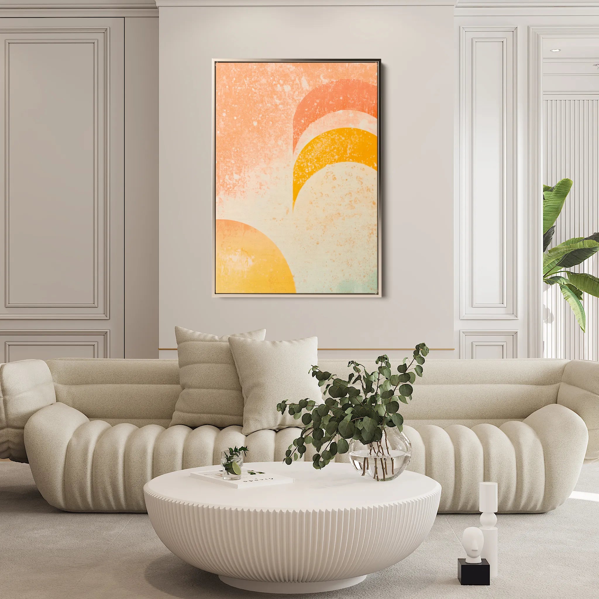 Abstract 628 Canvas Art 18" x 24" / 45 x 60 cm / Black