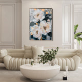 Floral 628 Canvas Art 18" x 24" / 45 x 60 cm / Black
