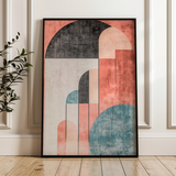 Abstract 629 Canvas Art 18" x 24" / 45 x 60 cm / Black
