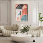 Abstract 629 Canvas Art 18" x 24" / 45 x 60 cm / Black