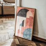 Abstract 629 Canvas Art 18" x 24" / 45 x 60 cm / Black
