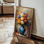 Floral 629 Canvas Art 18" x 24" / 45 x 60 cm / Black