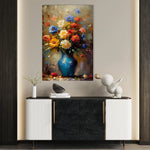 Floral 629 Canvas Art 18" x 24" / 45 x 60 cm / Black
