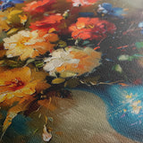 Floral 629 Canvas Art 18" x 24" / 45 x 60 cm / Black