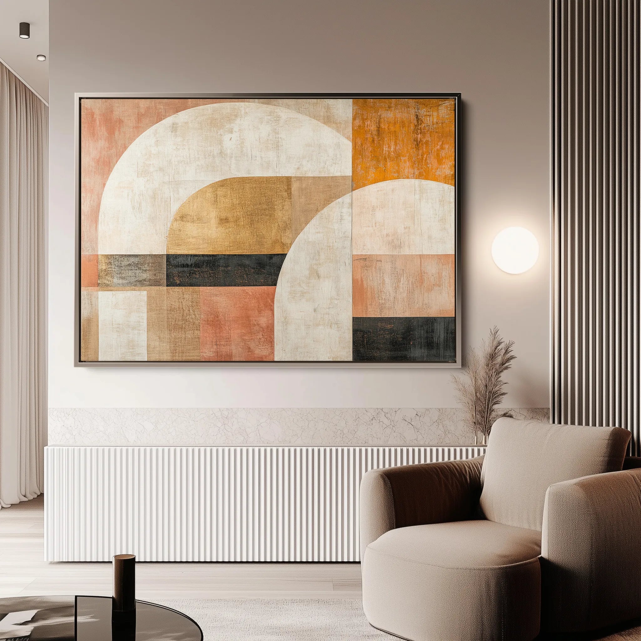 Abstract 630 Canvas Art 18" x 24" / 45 x 60 cm / Black