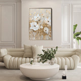 Floral 630 Canvas Art 18" x 24" / 45 x 60 cm / Black