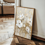 Floral 630 Canvas Art 18" x 24" / 45 x 60 cm / Black