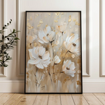 Floral 630 Canvas Art 60 x 40 cm / Black