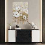 Floral 630 Canvas Art 60 x 40 cm / Black