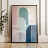 Abstract 631 Canvas Art 18" x 24" / 45 x 60 cm / Black