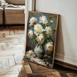 Floral 631 Canvas Art 18" x 24" / 45 x 60 cm / Black
